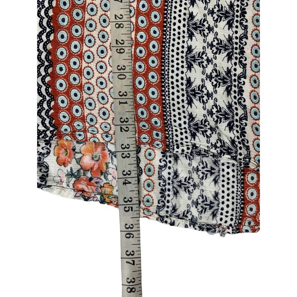 Kora America Women's Lace Sleeve Multi Patterned Dress - Picture 6 of 6